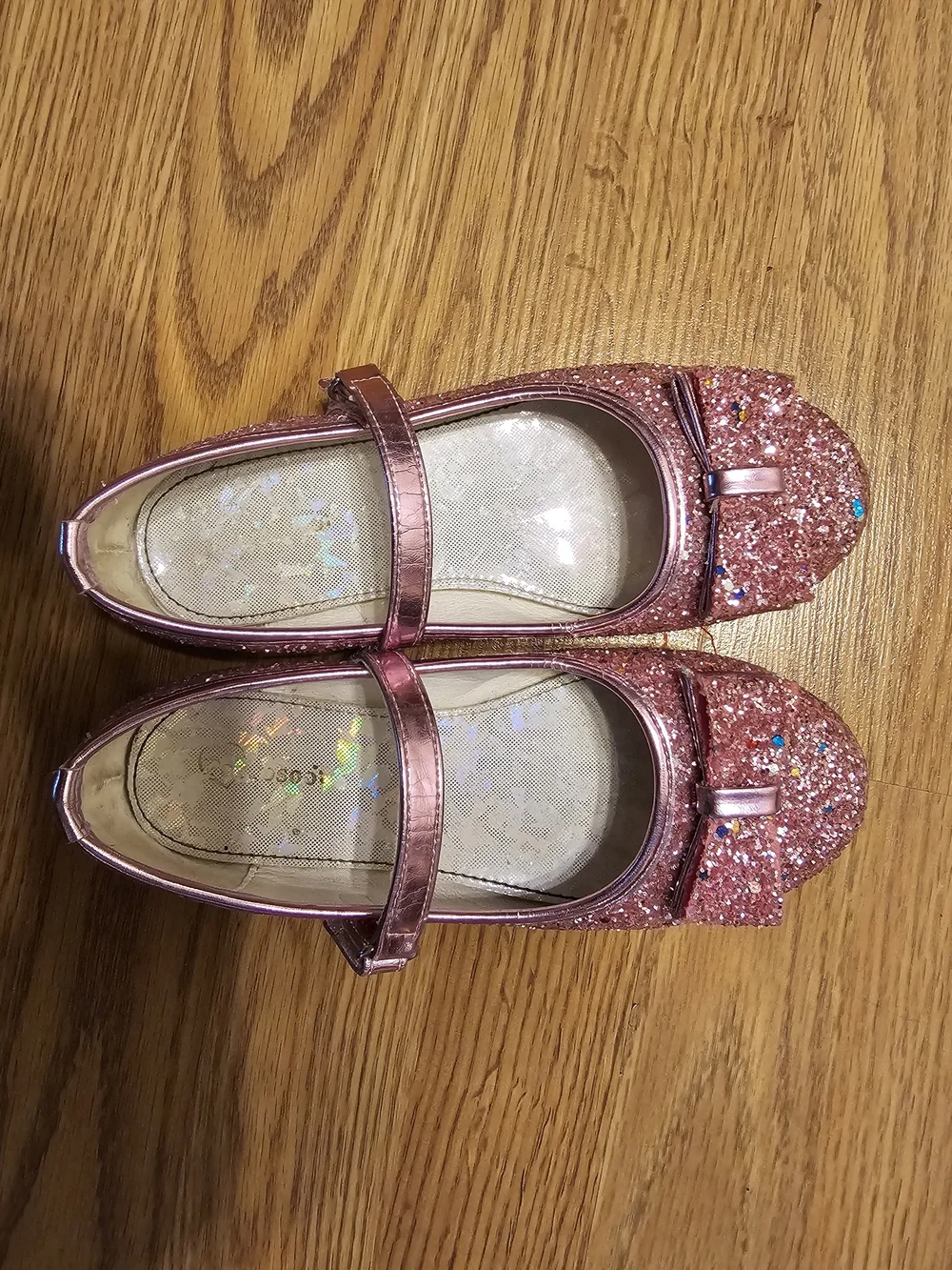 Sparkle Mary Jane Dress Shoes for Girls in Rose Pink size 1
